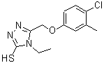 CAS#: 491647-37-1, 5-[(4-Chloro-3-Methylphenoxy)Methyl]-4-Ethyl-4H-1,2,4-Triazole-3-Thiol