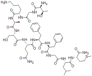 CAS 登录号：491851-53-7， L-苏氨酰甘氨酰-L-赖氨酰-L-丙氨酰-L-丝氨酰-L-谷氨酰胺酰-L-苯丙氨酰-L-苯丙氨酰甘氨酰-L-亮氨酰-L-蛋氨酰胺