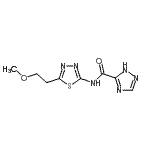 CAS#: 491866-57-0, N-[5-(2-Methoxyethyl)-1,3,4-Thiadiazol-2-Yl]-1H-1,2,4-Triazole-5-Carboxamide
