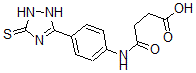 CAS 登录号：4922-57-0， N-[4-(3-巯基-1H-1,2,4-三唑-5-基)苯基]琥珀酰胺酸