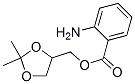 CAS 登录号：4934-23-0， (2,2-二甲基-1,3-二氧戊环-4-基)甲基邻氨基苯甲酸酯