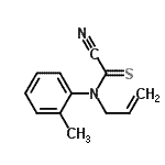 CAS 登录号：4953-89-3， 1-[烯丙基(氰基硫代甲酰)氨基]-2-甲基苯