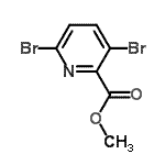 CAS 登录号：495416-04-1， 甲基3,6-二溴-2-吡啶羧酸酯