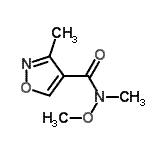 CAS#: 496870-91-8, N-Methoxy-N,3-Dimethyl-1,2-Oxazole-4-Carboxamide