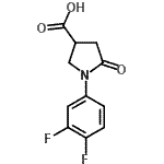 CAS 登录号：496941-62-9， 1-(3,4-二氟苯基)-5-氧代-3-吡咯烷羧酸