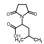 CAS#: 499183-16-3, 2-(2,5-Dioxo-1-Pyrrolidinyl)-4-Methylpentanoic Acid