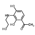 CAS#: 499207-90-8, 1-{2,4-Dihydroxy-3-[(2-Hydroxyethyl)Amino]Phenyl}Ethanone