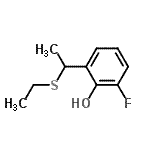 CAS#: 499235-11-9, 2-[1-(Ethylsulfanyl)Ethyl]-6-Fluorophenol