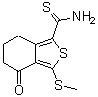 CAS#: 499771-14-1, 3-(Methylsulfanyl)-4-Oxo-4,5,6,7-Tetrahydro-2-Benzothiophene-1-Carbothioamide