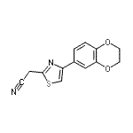 CAS#: 499771-17-4, [4-(2,3-Dihydro-1,4-Benzodioxin-6-Yl)-1,3-Thiazol-2-Yl]Acetonitrile