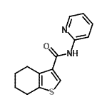 CAS#: 500119-43-7, N-(2-Pyridinyl)-4,5,6,7-Tetrahydro-1-Benzothiophene-3-Carboxamide