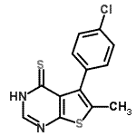 CAS#: 500198-74-3, 5-(4-Chlorophenyl)-6-Methylthieno[2,3-d]Pyrimidine-4(3H)-Thione