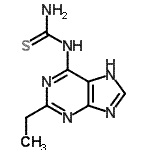 CAS 登录号：500285-04-1， 1-(2-乙基-7H-嘌呤-6-基)硫脲