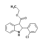 CAS#: 500592-32-5, Ethyl 2-(2-Chlorophenyl)-3-Indolinecarboxylate