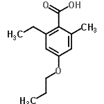 CAS 登录号：501357-78-4， 2-乙基-6-甲基-4-丙氧基苯甲酸