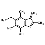 CAS#: 501426-42-2, 6-Ethyl-2,5,7-Trimethyl-1-Methylene-1H-Inden-4-Ol
