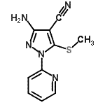 CAS 登录号：501656-23-1， 3-氨基-5-(甲硫基)-1-(2-吡啶基)-1H-吡唑-4-甲腈