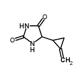 CAS 登录号：502150-92-7， 5-(2-亚甲基环丙基)-2,4-咪唑烷二酮