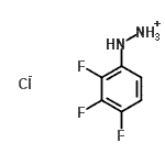 CAS 登录号：502496-30-2， (2,3,4-三氟苯基)肼氯化物