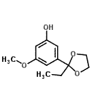 CAS#: 502924-50-7, 3-(2-Ethyl-1,3-Dioxolan-2-Yl)-5-Methoxyphenol