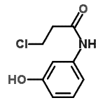 CAS 登录号：50297-40-0， 3-氯-N-(3-羟基苯基)丙酰胺
