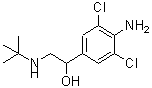 CAS 登录号：50306-03-1， (-)-4-氨基-alpha-[(叔丁基氨基)甲基]-3,5-二氯苄醇