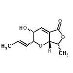 CAS#: 503178-80-1, (2R,3R,7R,7aR)-3-Hydroxy-7-Methyl-2-[(1E)-1-Propen-1-Yl]-2,3,7,7A-Tetrahydro-5H-Furo[3,4-b]Pyran-5-One