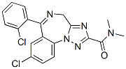 CAS#: 50330-59-1, 8-Chloro-6-(2-Chlorophenyl)-N,N-Dimethyl-4H-1,2,4-Triazolo(1,5-a)(1,4)Benzodiazepine-2-Carboxamide