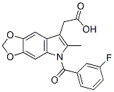 CAS 登录号：50331-98-1， 5-(3-氟苯甲酰)-6-甲基-5H-1,3-二氧杂环戊并[4,5-f]吲哚-7-乙酸
