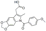 CAS#: 50332-05-3, 5-(p-Anisoyl)-6-Methyl-5H-1,3-Dioxolo[4,5-f]Indole-7-Acetic Acid
