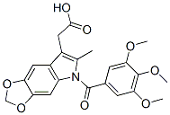 CAS#: 50332-06-4, 6-Methyl-5-(3,4,5-Trimethoxybenzoyl)-5H-1,3-Dioxolo[4,5-f]Indole-7-Acetic Acid