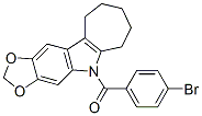 CAS#: 50332-33-7, 5,6,7,8,9,10-Hexahydro-5-(4-Bromobenzoyl)Cyclohepta[b]-1,3-Dioxolo[4,5-f]Indole