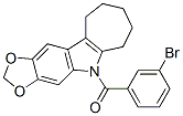CAS#: 50332-34-8, 5,6,7,8,9,10-Hexahydro-5-(3-Bromobenzoyl)Cyclohepta[b]-1,3-Dioxolo[4,5-f]Indole