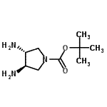 CAS#: 503552-68-9, 2-Methyl-2-Propanyl (3R,4R)-3,4-Diamino-1-Pyrrolidinecarboxylate