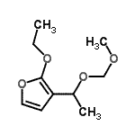 CAS#: 504425-32-5, 2-Ethoxy-3-[1-(Methoxymethoxy)Ethyl]Furan