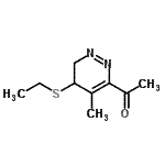 CAS 登录号：505060-87-7， 1-[5-(乙硫基)-4-甲基-5,6-二氢-3-哒嗪基]乙酮