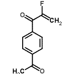 CAS 登录号：506437-39-4， 1-(4-乙酰基苯基)-2-氟-2-丙烯-1-酮