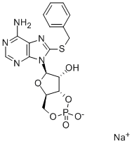 CAS#: 50655-17-9, 8-[(Phenylmethyl)Thio]-Adenosine Cyclic 3',5'-(Hydrogen Phosphate) Monosodium Salt