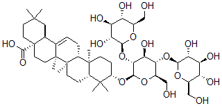 CAS#: 50657-29-9, 3beta-[[2-O-beta-D-Glucopyranosyl-4-O-beta-D-Glucopyranosyl-beta-D-Glucopyranosyl]Oxy]Olean-12-En-28-Oic Acid