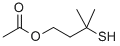 CAS 登录号：50746-09-3， 3-巯基-3-甲基-1-丁醇乙酸酯
