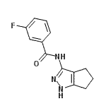 CAS 登录号：508230-01-1， 3-氟-N-(1,4,5,6-四氢环戊烯并[c]吡唑-3-基)苯甲酰胺