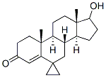 CAS 登录号：5083-34-1， 17-羟基-6,6-乙烯-4-雄甾烯-3-酮