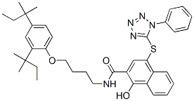 CAS#: 5084-12-8, N-[4-[2,4-Bis(2-Methylbutan-2-Yl)Phenoxy]Butyl]-1-Hydroxy-4-(1-Phenyltetrazol-5-Yl)Sulfanyl-Naphthalene-2-Carboxamide