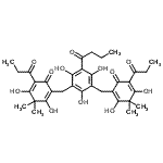 CAS#: 51005-85-7, 2-[[3-Butanoyl-5-[(2,4-Dihydroxy-3,3-Dimethyl-6-Oxo-5-Propanoyl-Cyclohexa-1,4-Dien-1-Yl)Methyl]-2,4,6-Trihydroxy-Phenyl]Methyl]-3,5-Dihydroxy-4,4-Dimethyl-6-Propanoyl-Cyclohexa-2,5-Dien-1-One
