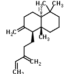CAS 登录号：511-02-4， (4aS,5S,8aS)-1,1,4A-三甲基-6-亚甲基-5-(3-亚甲基-4-戊烯-1-基)十氢萘