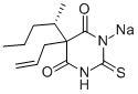 CAS 登录号：51165-41-4， S(-)-硫代戊醛钠