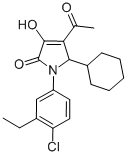 CAS#: 512177-29-6, 4-Acetyl-1-(4-Chloro-3-Ethylphenyl)-5-Cyclohexyl-1,5-Dihydro-3-Hydroxy-2H-Pyrrol-2-One