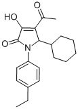 CAS 登录号：512177-36-5， 4-乙酰基-5-环己基-1-(4-乙基苯基)-1,5-二氢-3-羟基-2H-吡咯-2-酮
