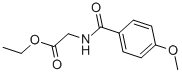 CAS 登录号：51220-57-6， 2-[(4-甲氧基苯甲酰基)氨基]乙酸乙酯