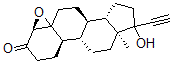 CAS 登录号：51267-63-1， 炔诺酮-4beta,5beta-环氧化物